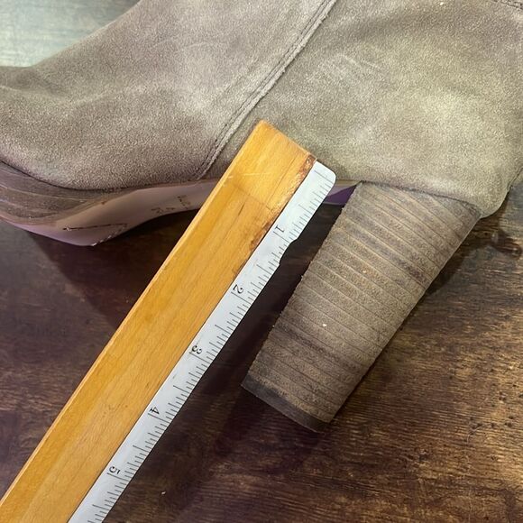 Corso Como Edie Women's Leather Peep Toe Bootie N5984 Size 9.5 Suede Sandals - Picture 3 of 6